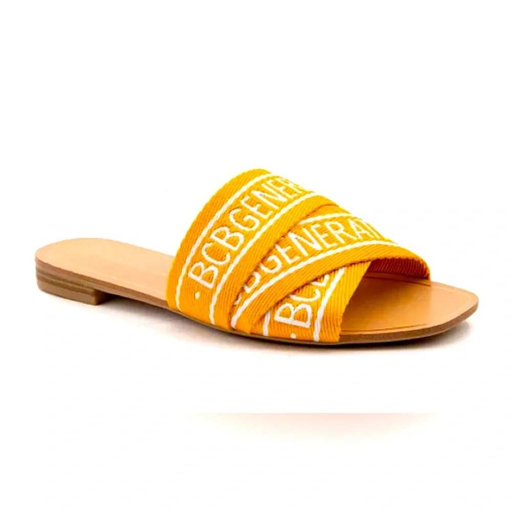Women's Kala Flat Sandals Size 9 Yellow Straps
